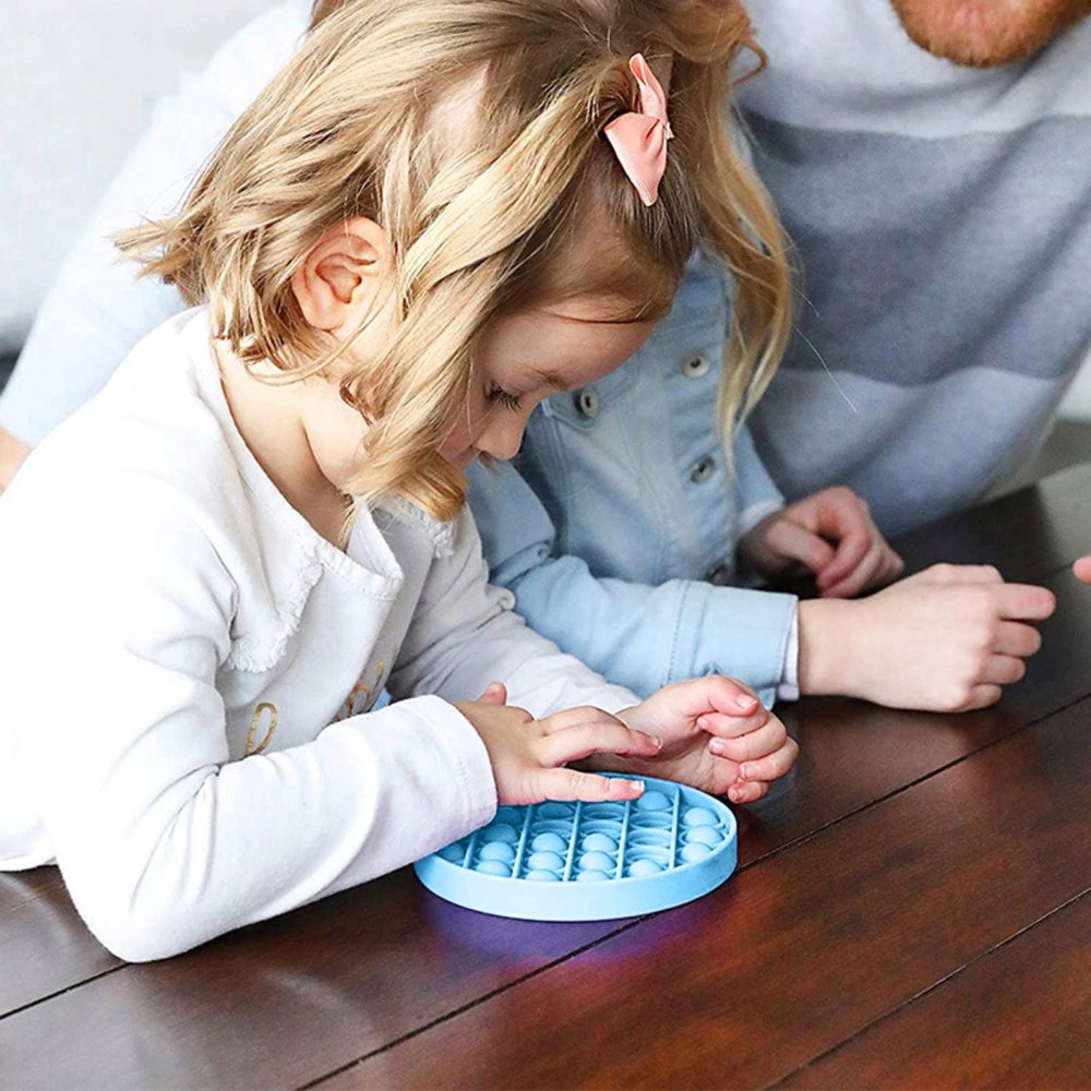 Тактильная Сенсорная Игрушка Антистресс Push "Pop it" Bubble Fidget, Жёлтый (3)