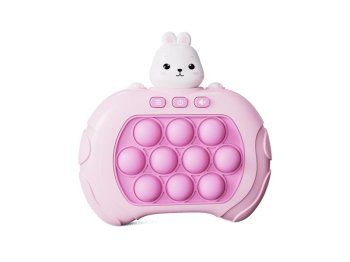 Электронный поп ит Зайчик Telcon развивающая игра на память, розовый