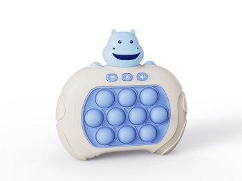 Электронная игра Поп Ит Бегемотик Telcon для развития памяти, синий