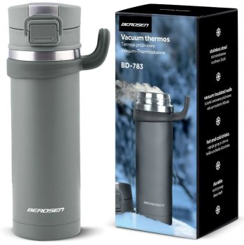 Вакуумная бутылка, термос 450 мл Berdsen BD-783, Серый | Vacuum Bottle Thermos