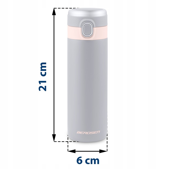 Вакуумная бутылка, термос 450 мл Berdsen BD-786, Серый | Vacuum Bottle Thermos (2)