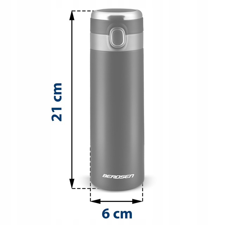 Вакуумная бутылка, термос 450 мл Berdsen BD-786, Чёрный | Vacuum Bottle Thermos (2)