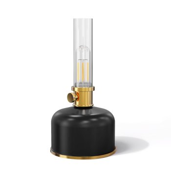 Ретро лампа LED Forever Light FLR-25, аккумуляторная с диммером, черная