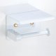 Держатель для туалетной бумаги с полочкой, Белый | Toilet Paper Holder With...