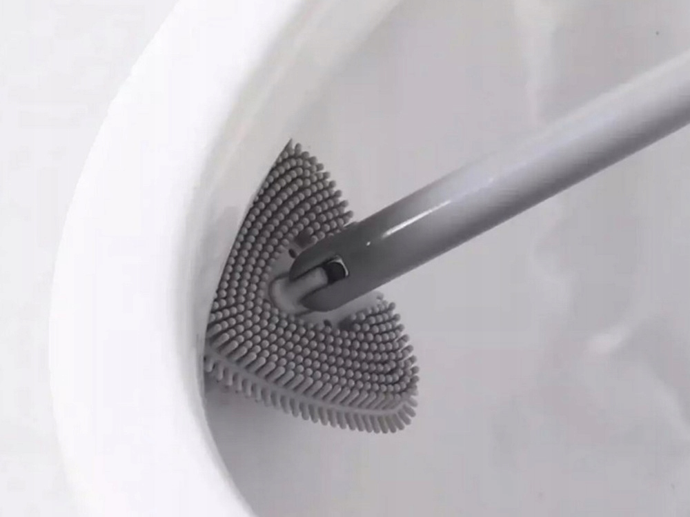 Настенная Силиконовая Щётка для Мытья Унитаза | Silicone Toilet Brush (2)