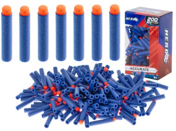 Патроны Пули Дротики Стрелы Набор для Бластера Нерф 7.2 см 200 шт. | NERF Foam Bullets Darts