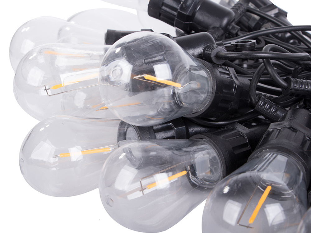 Садовая гирлянда с 15 LED лампами, тёплый белый свет, 15 м (3)