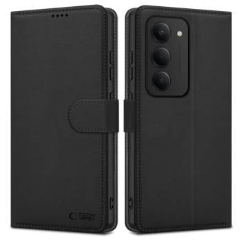 Xiaomi Redmi 15 4G / 5G Tech-Protect Wallet Book Case Cover, Black | Чехол для Телефона Кабура Книжка