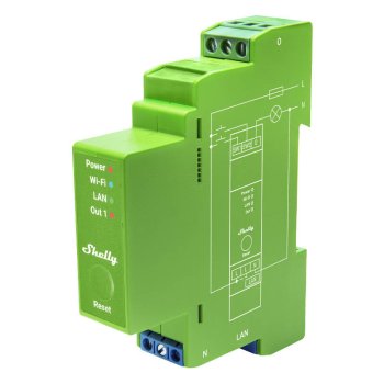 DIN Rail Smart Switch Shelly Pro Dimmer, 1 канал