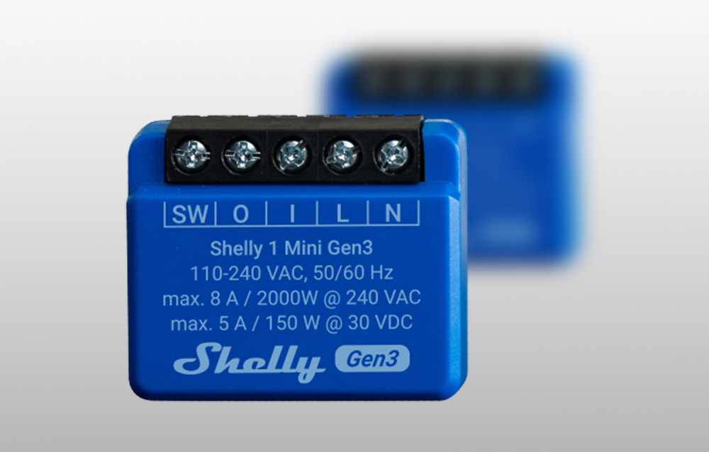 Контроллер Shelly 1 Mini Gen3 (3)
