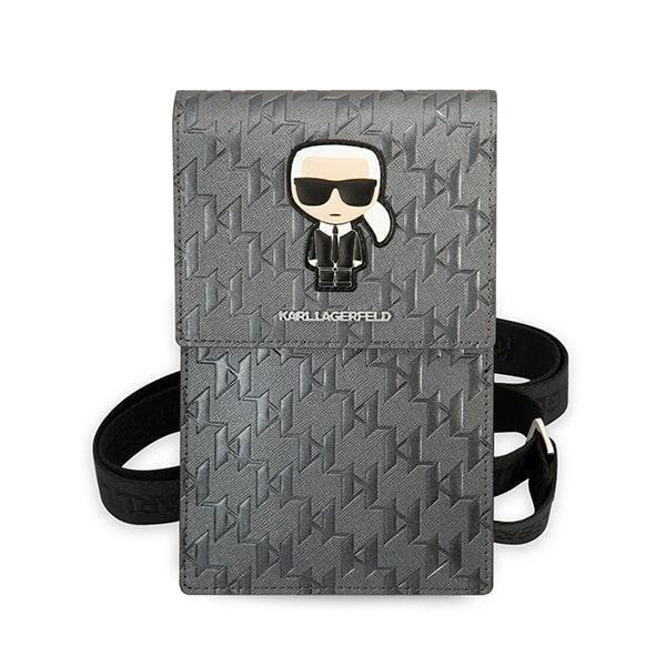 Torebka Karl Lagerfeld Ikonik Karl Monogram Patch - srebrna (0)