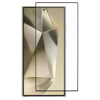 5D Защитное Стекло для Samsung Galaxy S25 Ultra ( SM-S938 ), Черное Закруглённое (Tempered Glass)
