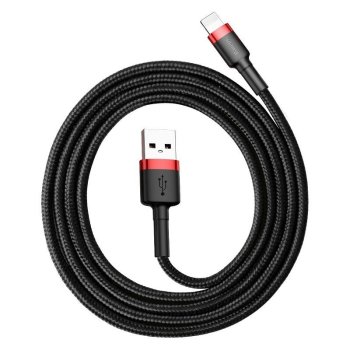 Baseus Cafule USB to Apple iPhone Lightning Data Charging Cable 2.4A, 0,5M, Red / Black | Провод для...