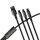 Baseus Tungsten 3in1 Data Charging Cable USB Type C / Apple iPhone Lightning / Micro USB, 3.5A, 1.5m | Провод...