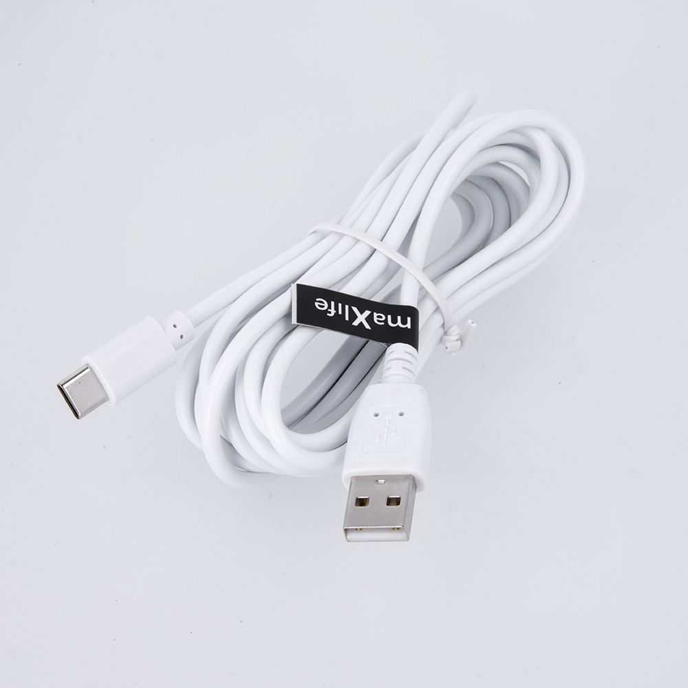 Maxlife USB to USB Type C Data Charging Cable, 2A, 3m, White | Провод для Зарядки Передачи... (0)