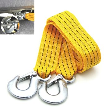Автомобильный буксирный трос с крюками - 3м, 3000кг | Car Tow Rope Strap with Hooks