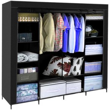 Шкаф складной тканевый, текстильный гардероб 170х170см Ruhhy 23740 | Folding Fabric Wardrobe