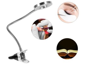 Регулируемая, настольная, косметическая LED USB лампа с зажимом /...