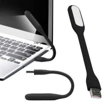 Силиконовая Эластичная USB Лампочка Свет для Чтения, Чёрный | LED Light...