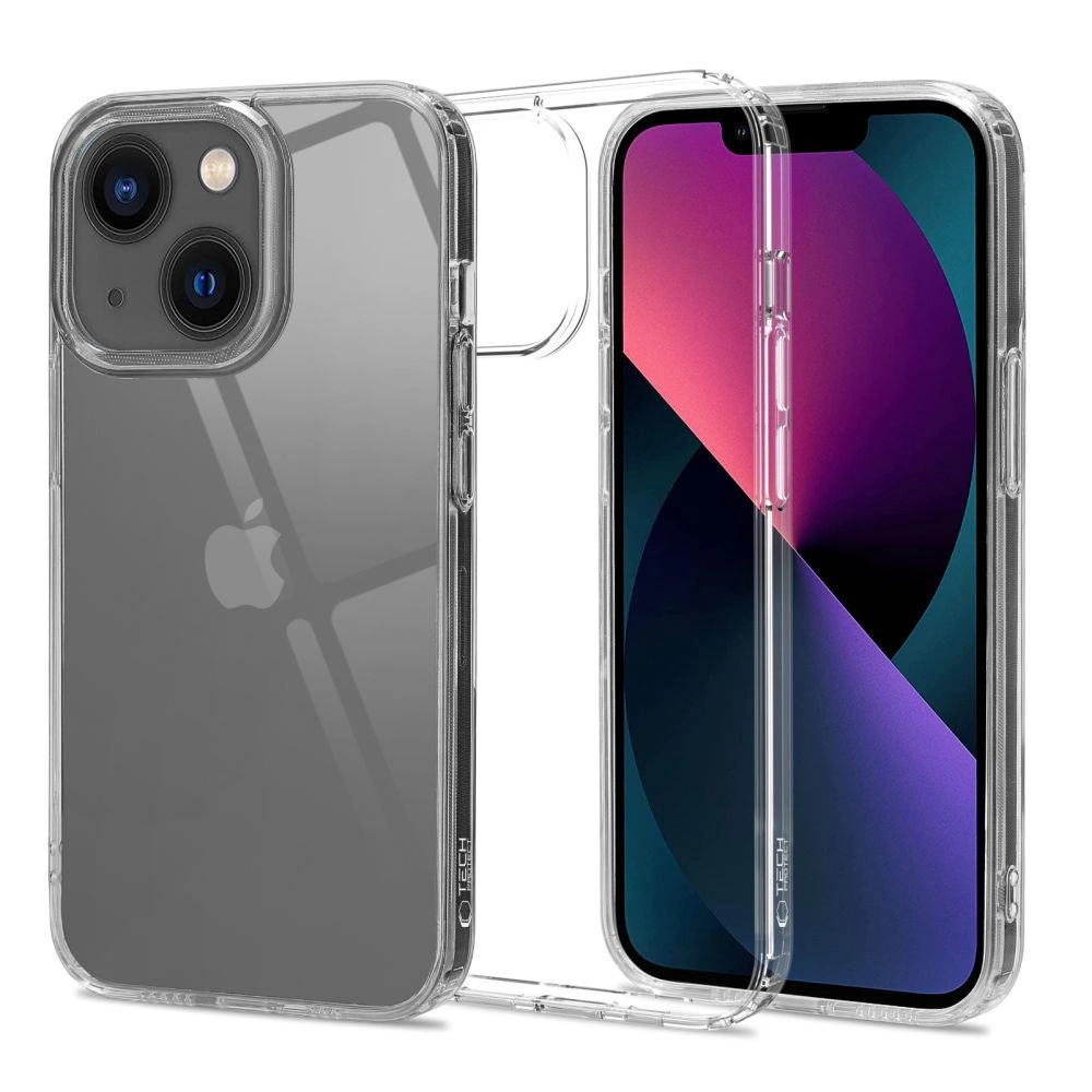 Apple 13 6.1'' Tech-Protect FlexAir Hybrid Cover Case, Transparent | Чехол Кабура для Телефона Кейс