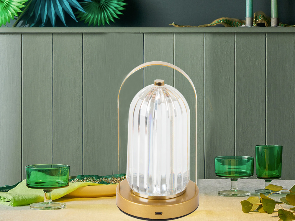 Настольная ночная LED лампа-кристалл с сенсорным управлением и 3... (3)