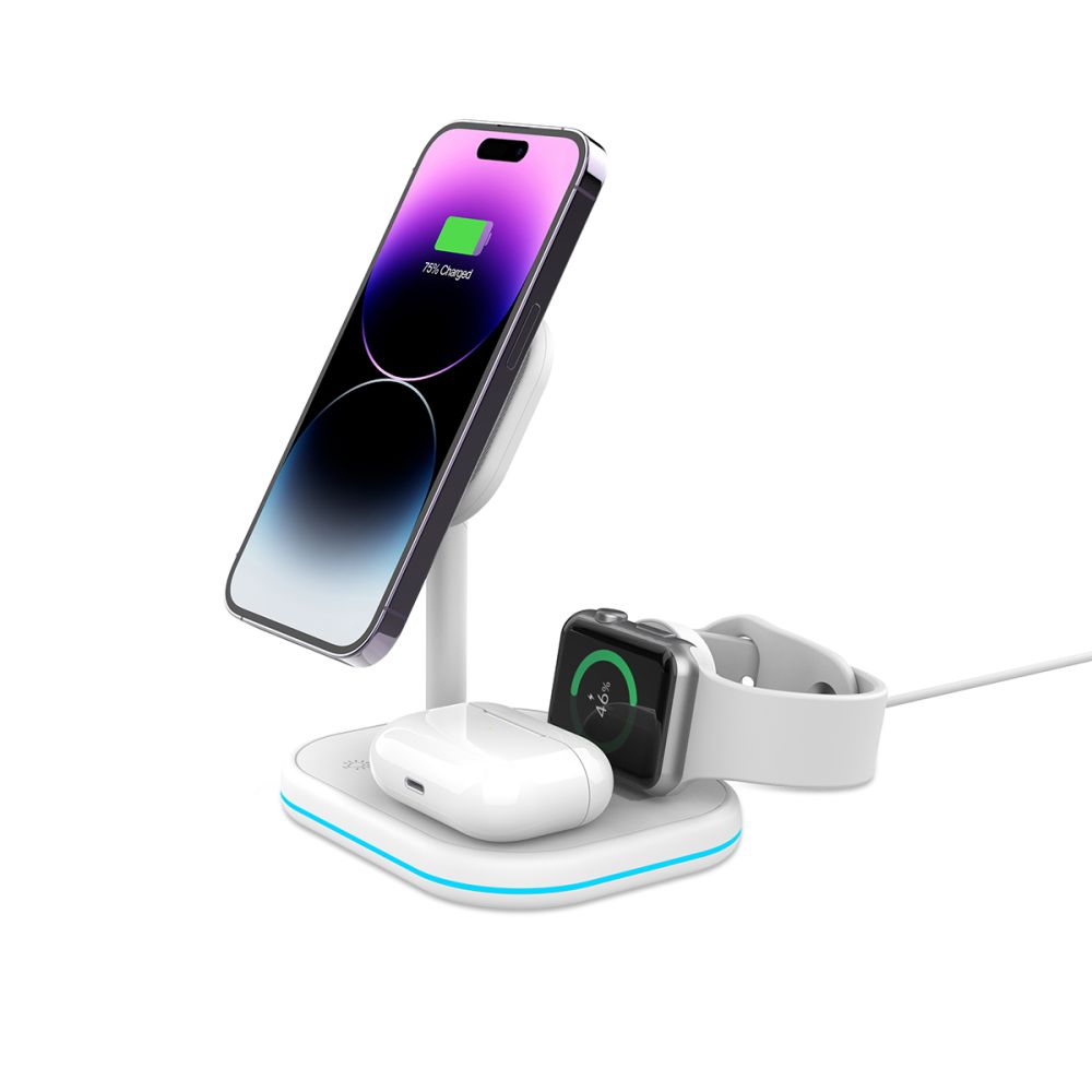 Tech-Protect QI15W-A27 3-в-1 индукционное зарядное устройство с MagSafe-стойкой... (0)