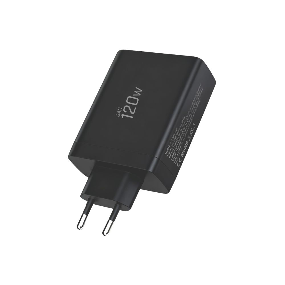 Сетевое зарядное устройство Tech-Protect NC120W-GAN 4-портовое 120Вт – черное (1)