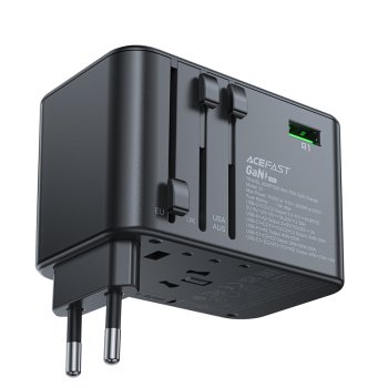 Acefast Z1 GaN 75W PD сетевое зарядное устройство для путешествий 3x USB-C 2x...