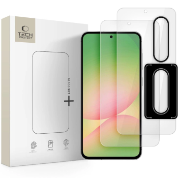 Samsung Galaxy A36 ( SM-A366E / DS ) / Galaxy A56 ( SM-A566B / DS ) Tech-Protect Supreme Set Tempered Glass 2x + Camera Glass | Защитная Стекло для Экрана 2 шт. + Защитное стекло камеры