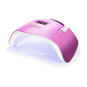 UV/LED лампа для маникюра и педикюра Glow F2 RP 220 W, Розовый металлик (57...