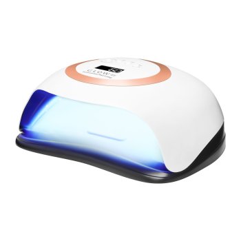 UV/LED лампа для маникюра и педикюра Glow V1 168 W, Золотистая (42 LED, Dual LED,...