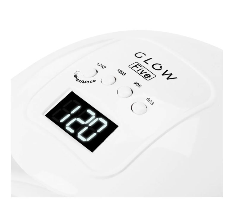 UV/LED лампа для маникюра и педикюра Glow 5 48 W, Белая (24 LED, Dual LED, Low Heat Mode) (2)