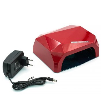 CCFL + UV/LED лампа для маникюра и педикюра 36 W, Красная (LED 24 W + CCFL 12 W)