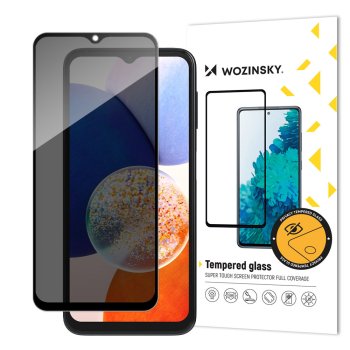 Samsung Galaxy A14 5G (SM-A146) / 4G (SM-A145F/DSN) Приватное Защитное Стекло на Весь Экран | Privacy Tempered Glass Fullscreen Protector