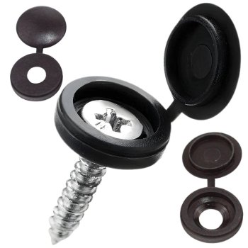 Мебельные заглушки для винтов и саморезов 100 шт, черные