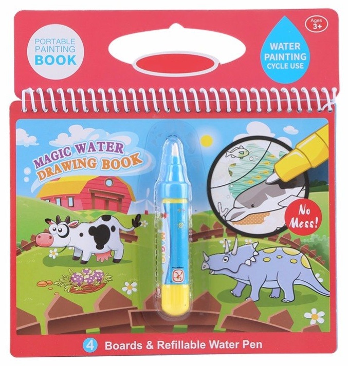 Водный буклет Раскраска с фломастером - Ферма | Water booklet with felt-tip pen -... (0)