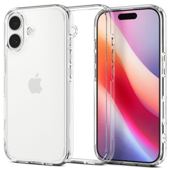 Apple iPhone 17 6.3'' Spigen Ultra Hybrid Case Cover, Crystal Clear | Чехол Кабура Кейс Бампер для Телефона