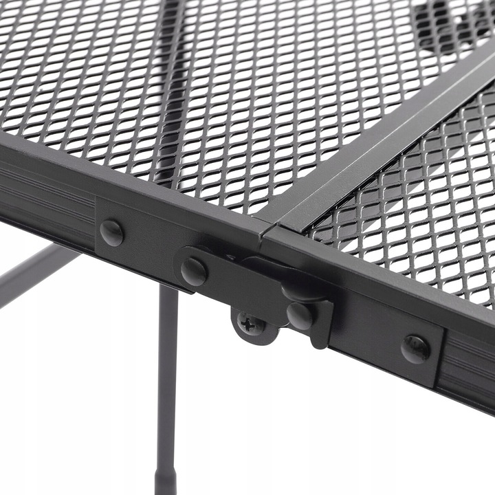 Saliekamais alumīnija pārgājienu galds, Melns | Folding Aluminium Travel Table (1)