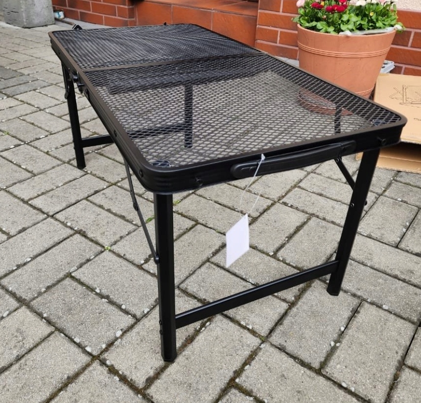 Saliekamais alumīnija pārgājienu galds, Melns | Folding Aluminium Travel Table (7)
