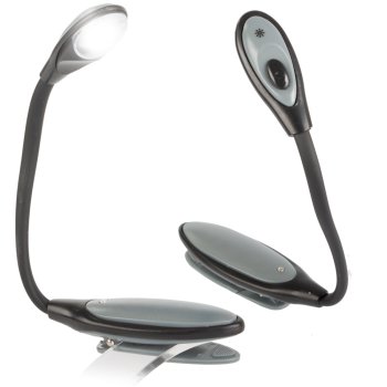 Lampiņa, lasīšanas gaisma ar klipsi, Dažādas krāsas | Clip-On LED Reading Light