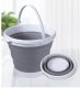 Salokāms Silikona Spainis ar Rokturi, 5L | Collapsible Foldable Silicone Bucket