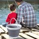 Salokāms Silikona Spainis ar Rokturi, 5L | Collapsible Foldable Silicone Bucket