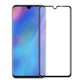 5D Tempered Glass Screen Protector For Huawei P30 Pro (VOG-L09, VOG-L29), black | Ekrāna Aizsargstikls
