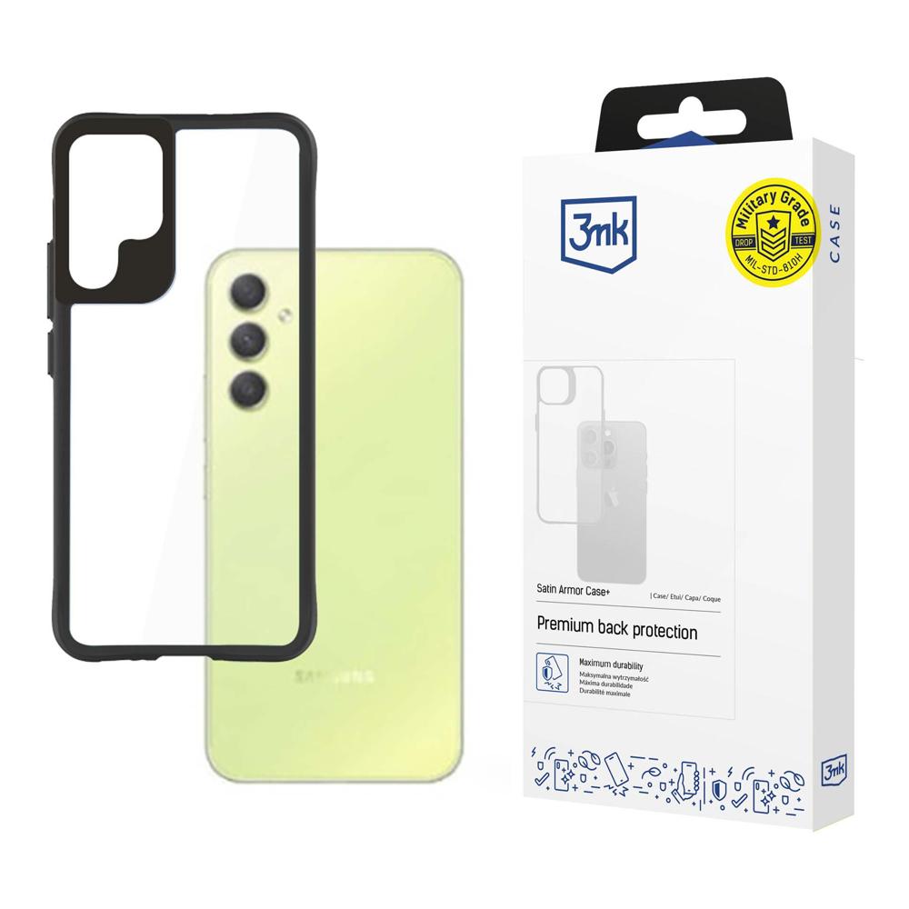 Samsung Galaxy A34 (SM-A346) 3MK Satin Armor Case+ Case Cover, Transparent | Telefona Maciņš Vāks Apvalks Bampers