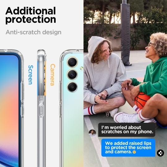Samsung Galaxy A34 (SM-A346) Spigen Ultra Hybrid Case Cover, Crystal Clear | Telefona Vāciņš Maciņš Maks Apvalks... (3)