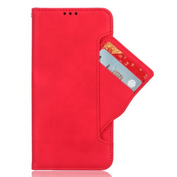 Samsung Galaxy A35 ( SM-A356E/DS ) Multiple Card Slots Design Wallet Stand Leather Book Case Cover, Red | Telefona...