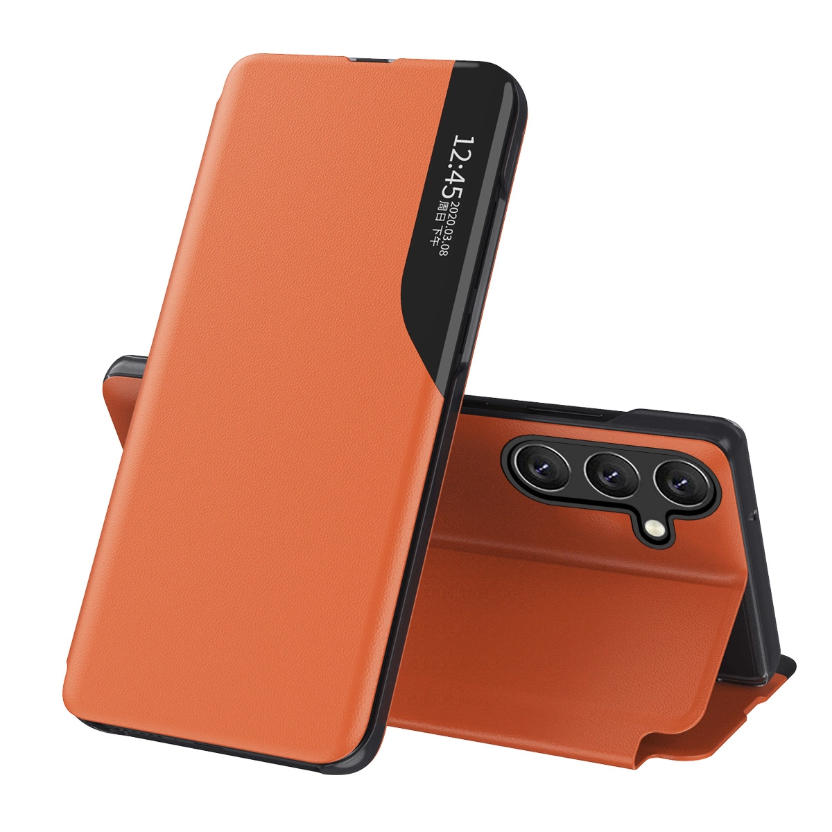 Eco Leather View Case Samsung Galaxy A36 Orange |