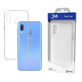 Samsung Galaxy A40 (SM-A405F) 3MK Clear Case Cover, Transparent | Caurspīdīgs Silikona Vāciņš Maciņš Apvalks...