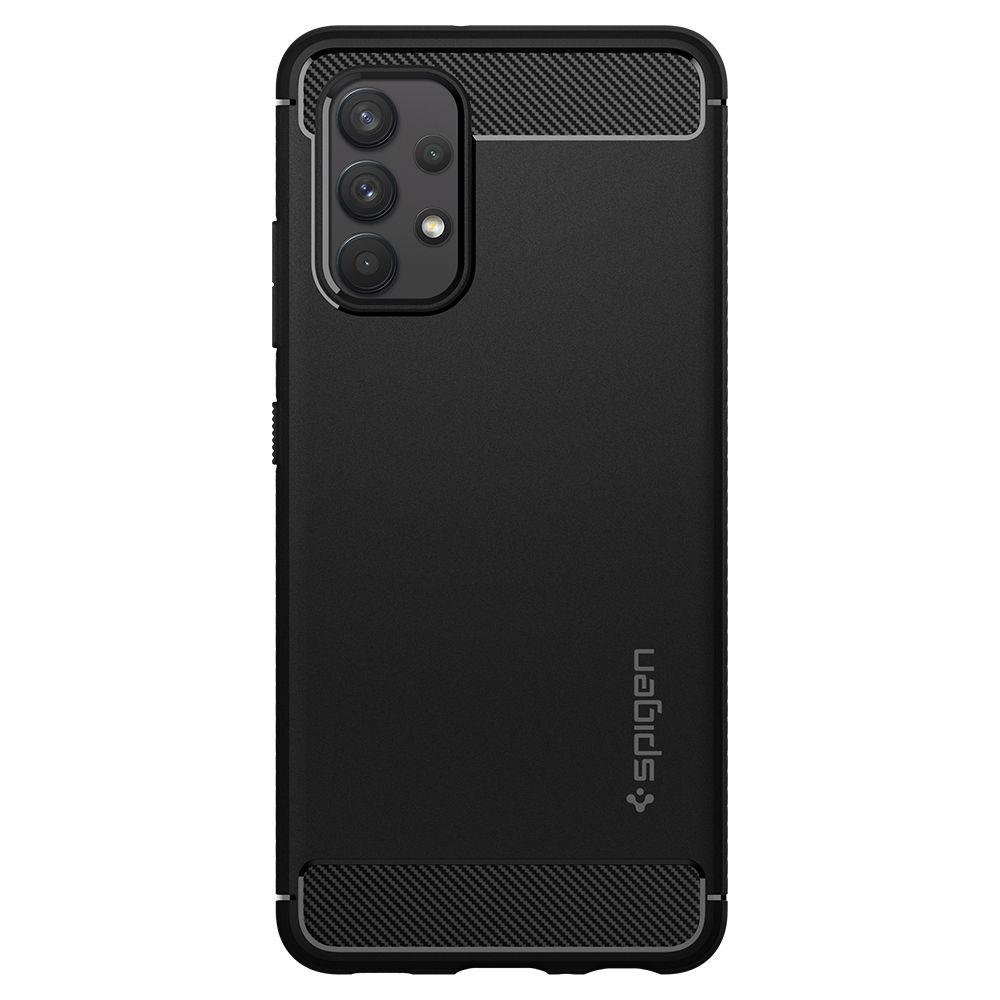Samsung Galaxy A52 (SM-A525F/DS) / A52s (SM-A528B) Spigen Rugged Armor Case Cover, Black | Telefona Maciņš Vāks... (0)