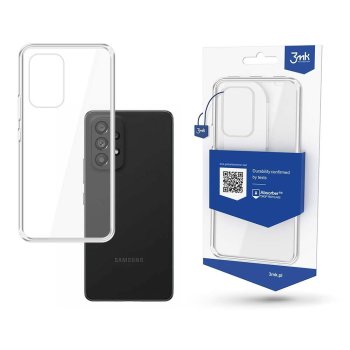 Samsung Galaxy A53 5G (SM-A536) 3MK Clear Case Cover, Transparent | Caurspīdīgs Silikona Vāciņš Maciņš Apvalks...